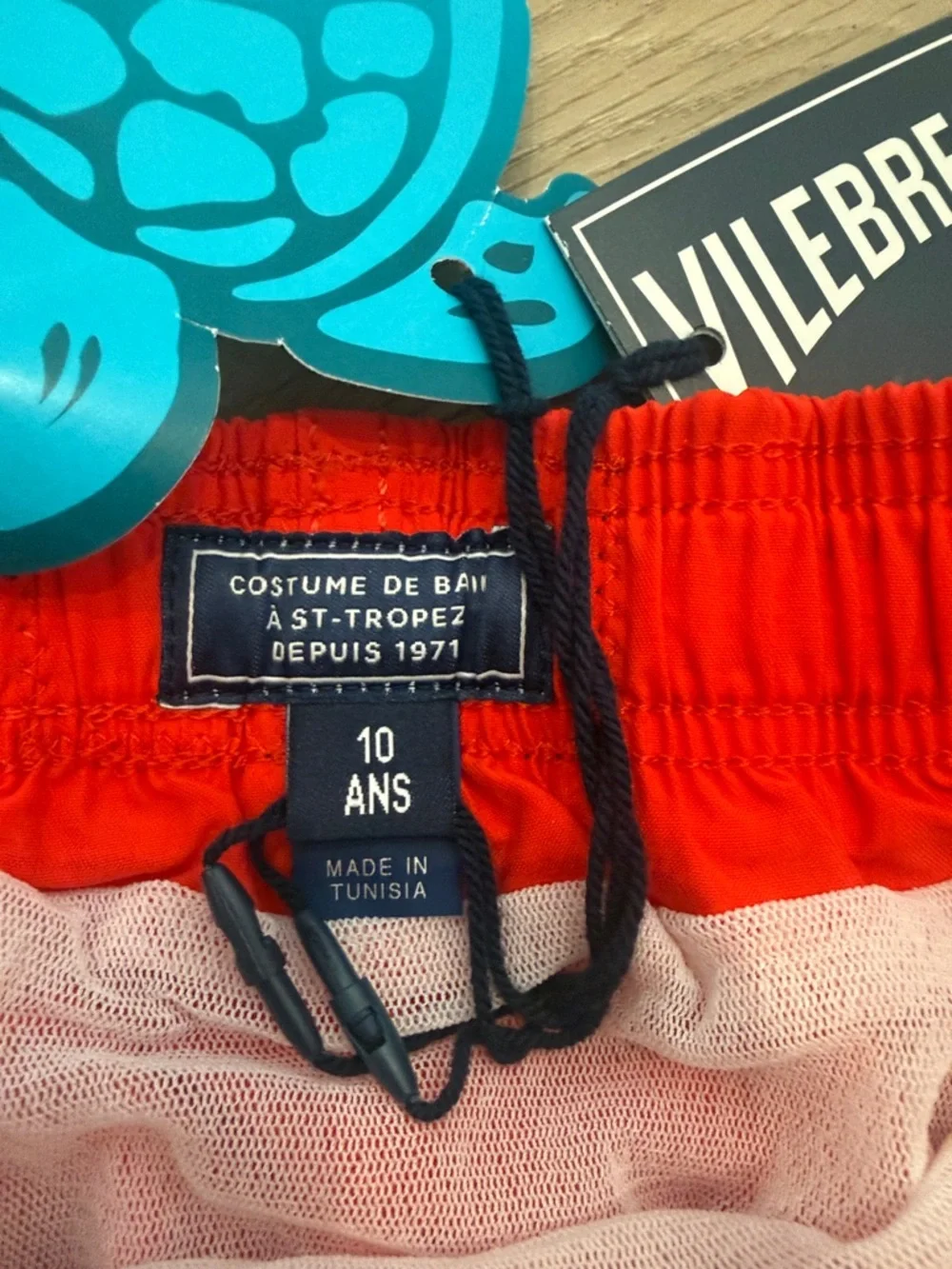 Boys Vilebrequin embroidered-logo drawstring swim shorts size 10 - Picture 5 of 8